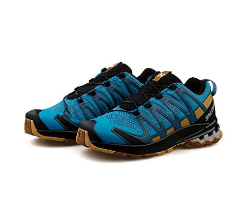Salomon Men's XA PRO 3D V8 Trail Running Shoes for Men, Barrier Reef/Fall Leaf/Bronze Brown, 10.5