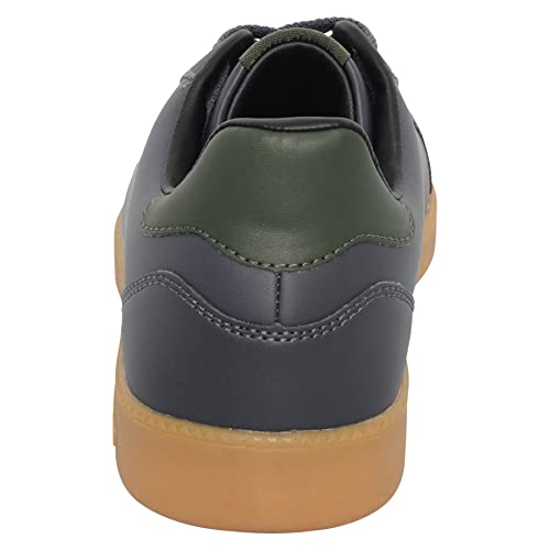 Umbro Men's Broughton III Sneaker, Carbon/Black/Climbing Ivy, 10.5