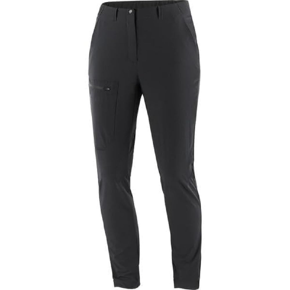 Salomon Women's Wayfarer Tapered Pants for Backpacking and Hiking, DEEP Black, S