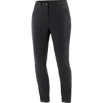 Salomon Women's Wayfarer Tapered Pants for Backpacking and Hiking, DEEP Black, S