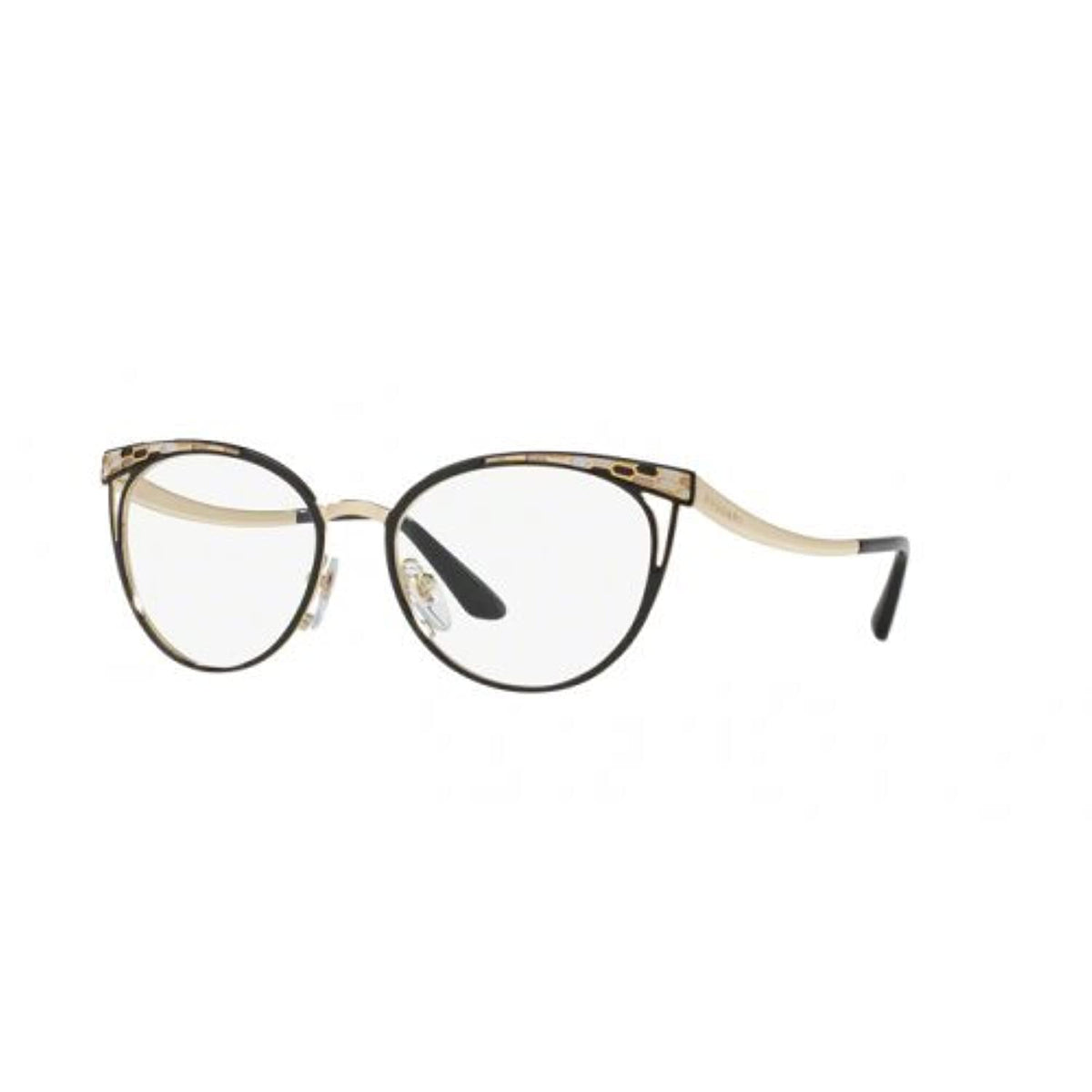 Bvlgari BV2186 Women's Eyeglasses Black/Pale Gold 53
