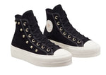 Converse Women's CTAS Lift Platform Black Suede Size 8