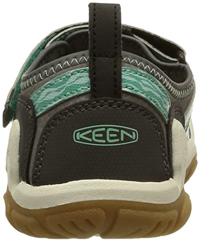 KEEN Kids Knotch Creek Casual Comfortable Sandals, Steel Grey/Waterfall, 4 US Unisex Toddler