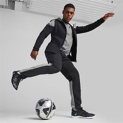 PUMA Mens Future Play Indoor Trainer Soccer Shoes, PUMA Mens black-PUMA Mens white, 9