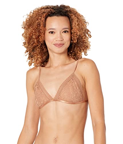 Free People Daisy Lace Bralette for Women - Hook and Loop Closure with Beautiful Lace Detail, Cute and Sexy Bralette Coral Sand SM (Women's 4-6) One Size