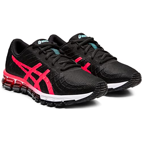 ASICS Women's GEL-Quantum 180 4 Shoes, 7, BLACK/LASER PINK