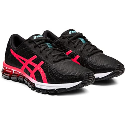 ASICS Women's GEL-Quantum 180 4 Shoes, 7, BLACK/LASER PINK