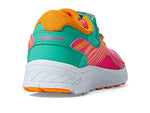 Saucony Kids Velocer Unisex Alternative Closure Running ShoesPink/Turquoise 1 Little Kid M
