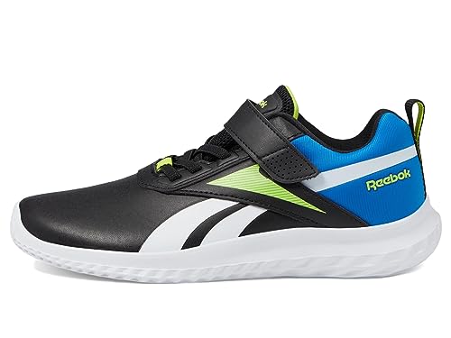 Reebok Boy's Rush Runner 5 Syn Alt (Little Kid) Core Black/Electric Cobalt/Laser Lime 12 Little Kid M