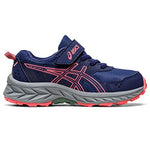 ASICS Kid's PRE Venture 9 Pre-School Running Shoes, K11, Indigo Blue/Papaya