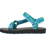 Teva Girls Original Universal Tie-Dye Sandal, Sorbet Blue Coral, 3 Little Kid