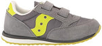 Saucony Jazz Double Hook and Loop Sneaker, Grey/Radiant, 11 US Unisex Big Kid