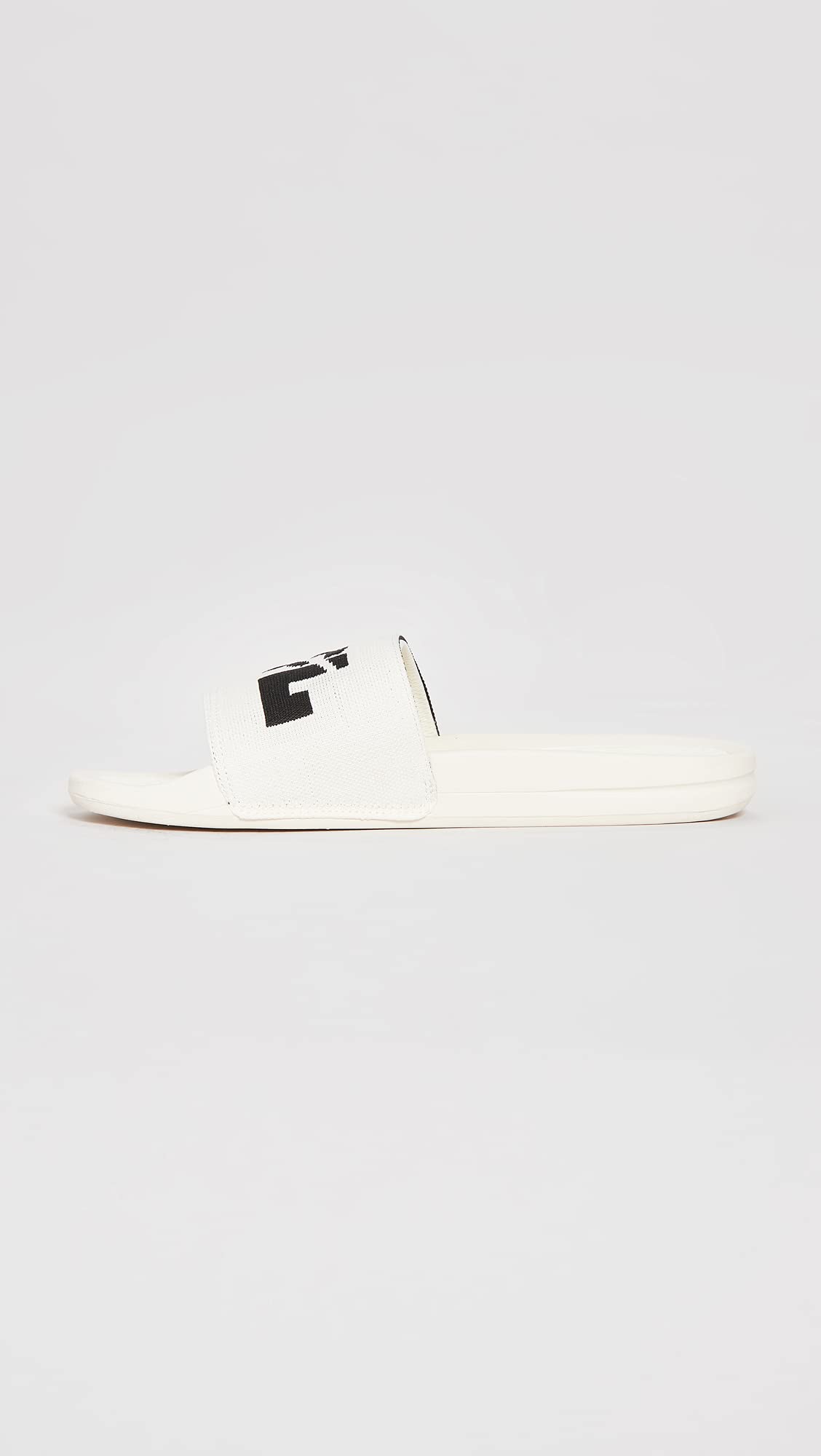 APL: Athletic Propulsion Labs Men's Big Logo TechLoom Slides, Pristine/Black, 9 Medium US