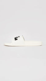 APL: Athletic Propulsion Labs Men's Big Logo TechLoom Slides, Pristine/Black, 9 Medium US