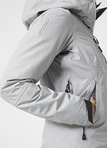 Helly-Hansen Womens Odin Mountain Infinity 3L Waterproof Sustainable Shell Jacket, 853 Grey Fog, Medium