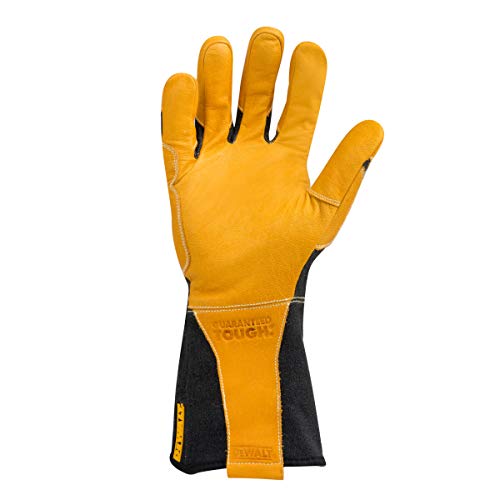 Dewalt Premium Fabricator's Gloves for Welding/Metal Fabrication, Gauntlet-Style Cuff, Small