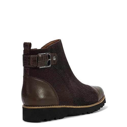 Donald Pliner Women's Cally Calf Suede Fashion Boot, Dark Brown, 10