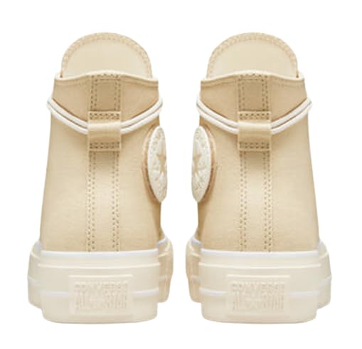 Converse Women's Chuck Taylor All Star Lift Sneakers, Oat Milk Size 8 Medium US