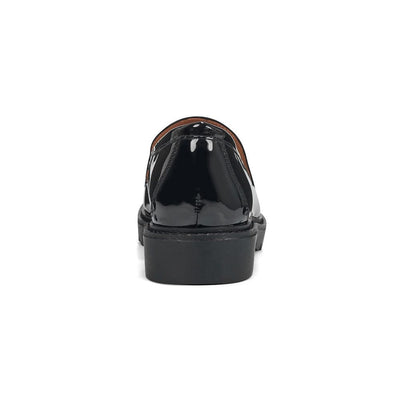 Rockport Women's Kacey Penny Loafer Flat, Black Patent, 9
