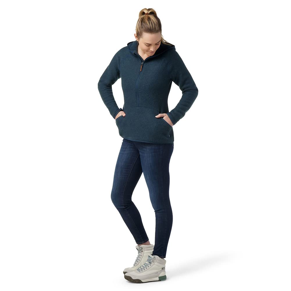 Smartwool Women's Hudson Trail Fleece Anorak Twilight Blue M