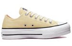 Converse All Star Lift Ox Lemon Drop Egret Black Womens Size 9