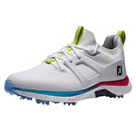 FootJoy Men's Hyperflex Carbon Previous Season Style Golf Shoe, White/Blue/Pink, 12 Wide