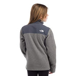THE NORTH FACE 200W Tundra Full Zip Kids Fleece TNF Medium Grey Heather Sz XL