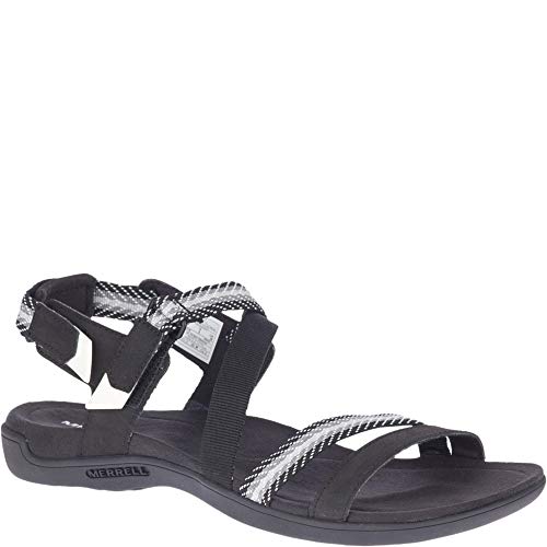 Merrell Women's District Mendi Backstrap Slipper, Black, 07.0 M US