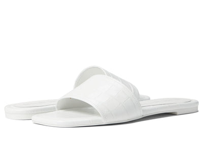 Stuart Weitzman Summer Slide Sandal White 6.5 B