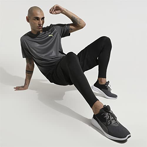 Puma Men's Better Foam Emerge 3D Running Shoe, Castlerock Black-Orange Glow, 9.5