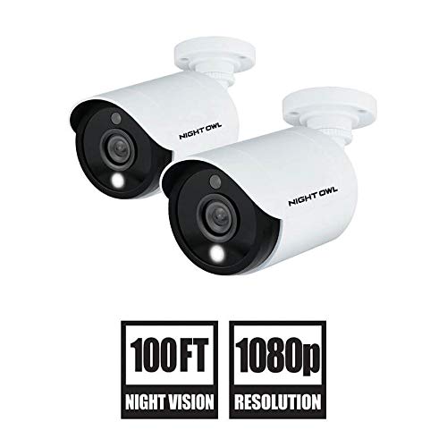 2pk 1080p Hd Wired Cams W/ Deterrent Light