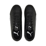 PUMA Ultra Play Firm Artificial Ground Sneaker, Black-White, 1 US Unisex Big Kid