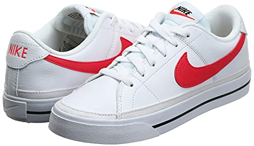 Nike Women's Court Legacy White/Siren Red-Black (CU4149 100) - 10