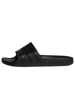 adidas Adilette Aqua Mens Flip Flop Slide Sandal Triple Black - UK 6
