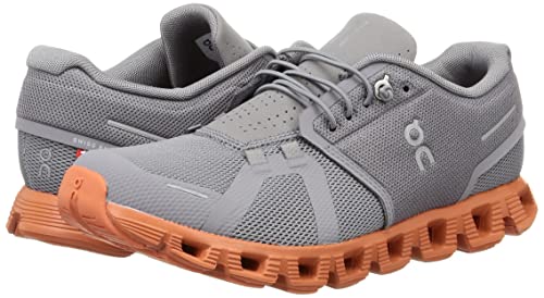 On Men's Cloud 5 Sneakers, Zinc/Canyon, 7.5