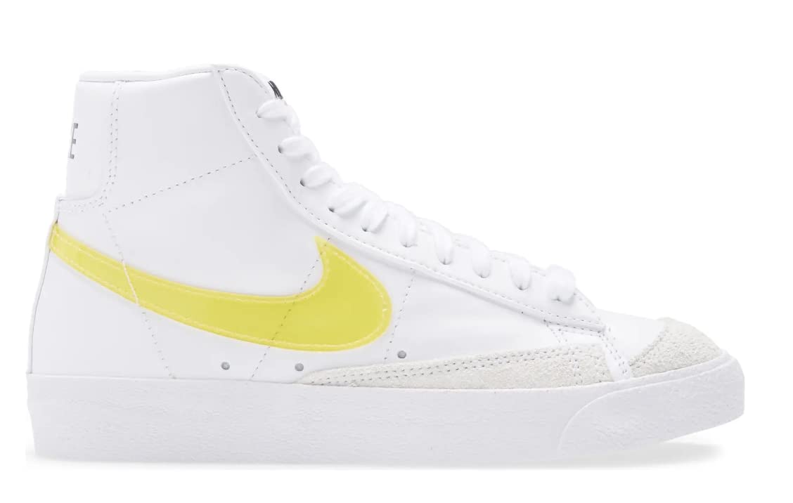 NIKE Women's Sneaker, White Yellow, 7