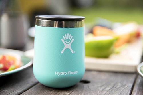 Hydro Flask 10 oz Wine Tumbler - Stainless Steel & Vacuum Insulated - Press-In Lid - Lava