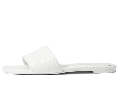 Stuart Weitzman Summer Slide Sandal White 6.5 B
