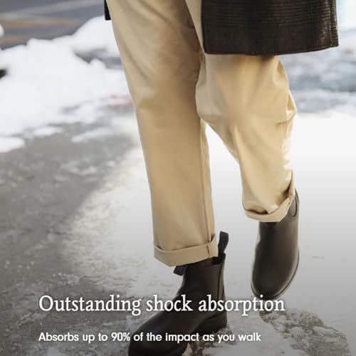 Blundstone 2241 Men's All-Terrain Thermal Series Waterproof Premium Leather Chelsea Boots with Insulated Shearling Footbed & Shock Absorption, Black, 7.5 US Men / 6.5 AU