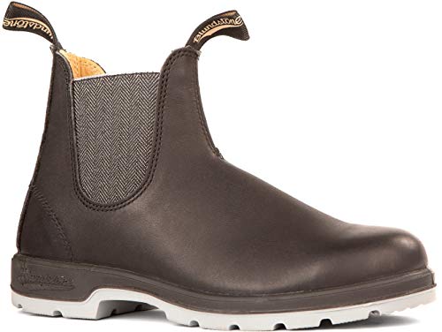 Blundstone BL1943 Classic Unisex Chelsea Boots - Leather & Synthetic Lining - PU Midsole - TPU Outsole Black/Grey Outsole AU 4 (US Women's 7) Medium