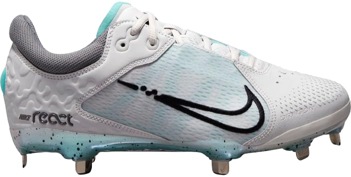 Nike Women's Hyperdiamond 4 Elite Softball Cleats (Photon Dust/Black/Smoke Grey, 9 US)