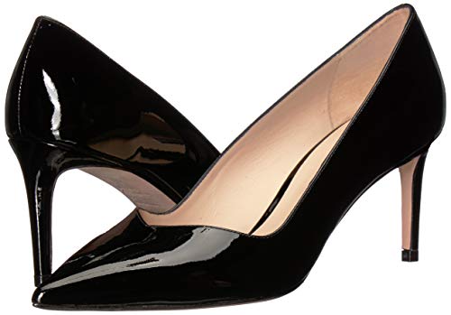 Stuart Weitzman Anny 70mm Pointy Toe Pump Black Patent 9.5 M