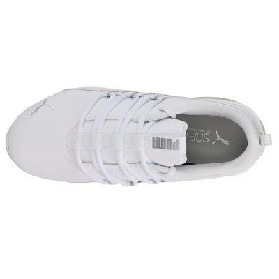 Puma Riaze Prowl Metal Women's Running Shoes, Puma Silver-White-II, 7.5 Wide
