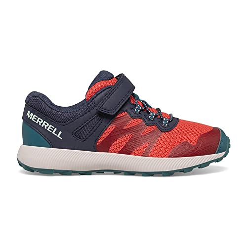 Merrell NOVA 2 Sneaker, Navy/Coral, 6 Wide US Unisex Big_Kid