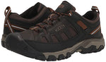 KEEN Men's Targhee Vent Low Height Breathable Hiking Shoes, Black Olive/Golden Brown, 9.5