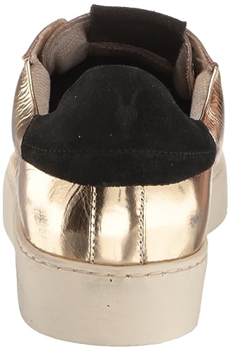 AllSaints Women's Shana Metallic Sneaker, Gold, 6