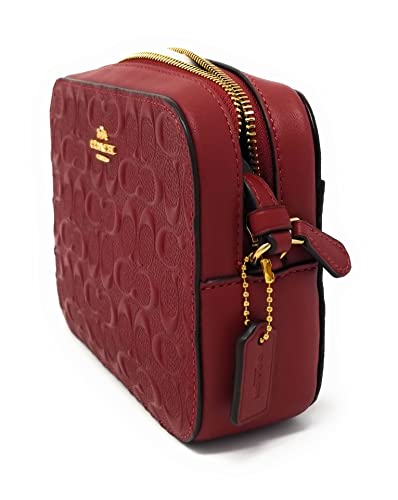 Coach Women's Mini Camera Bag (Signature Leather - Cherry)