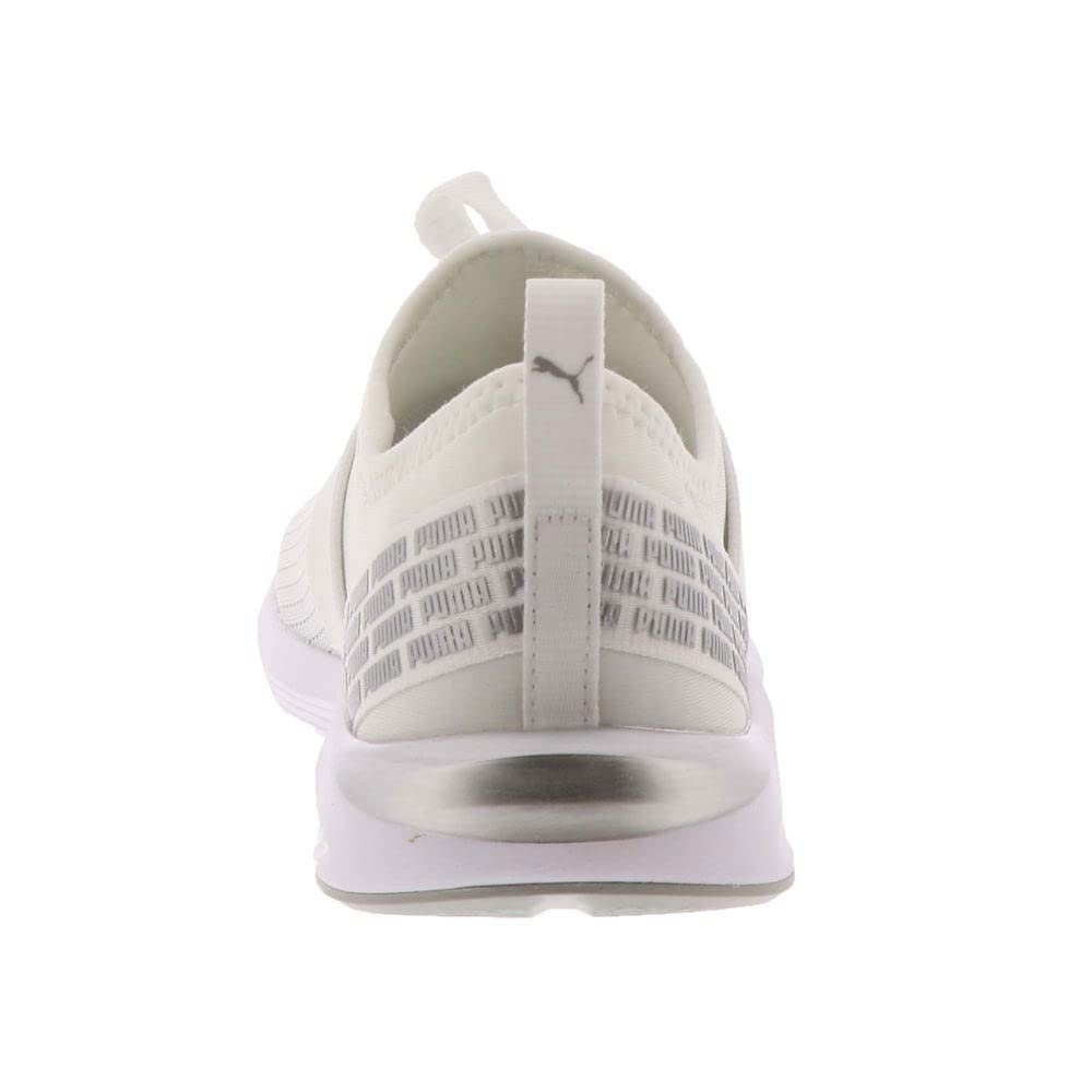PUMA Prowl Slip-On Shine Micro Women's Sneaker 11 B(M) US White-Silver