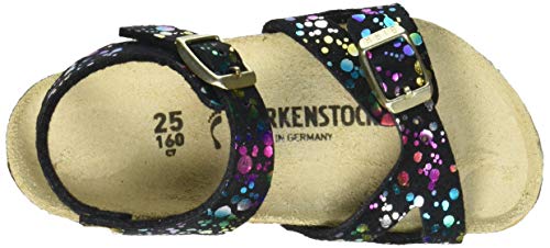 Birkenstock Rio Kids Black Confetti Pop Microfiber 7 US Infant
