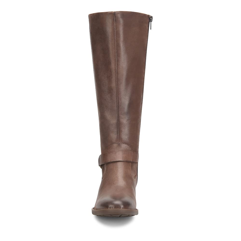 BORN Women's Saddler Wide Shaft Chocolate 11 M